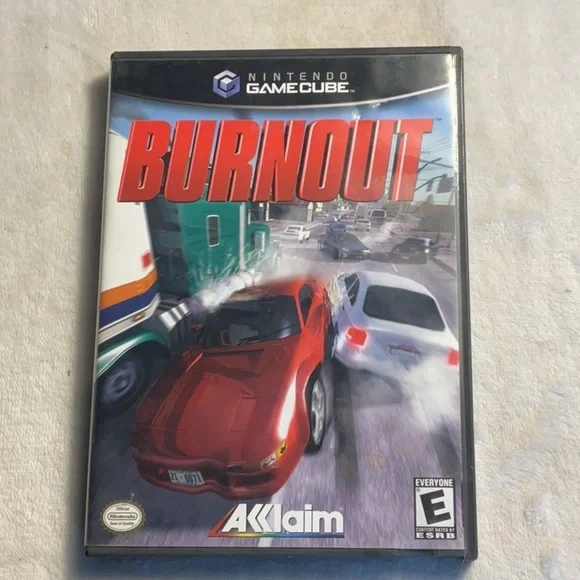 Nintendo GameCube Burnout Racing Game - Picture 1 of 3